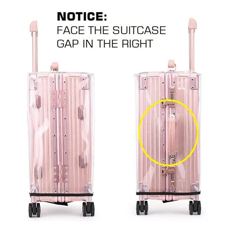 Luggage Protective Cover Transparent - 1 Buah Pelindung Koper PVC Bening