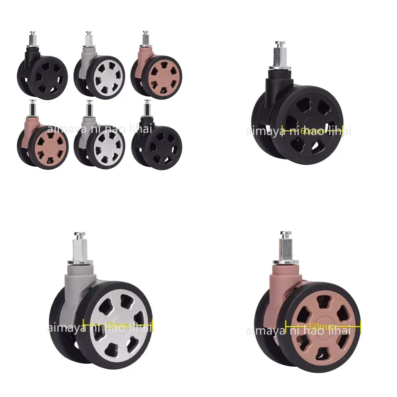 Silent Replacement Luggage Wheels - Kit Perbaikan Roda Koper Pengganti Universal,