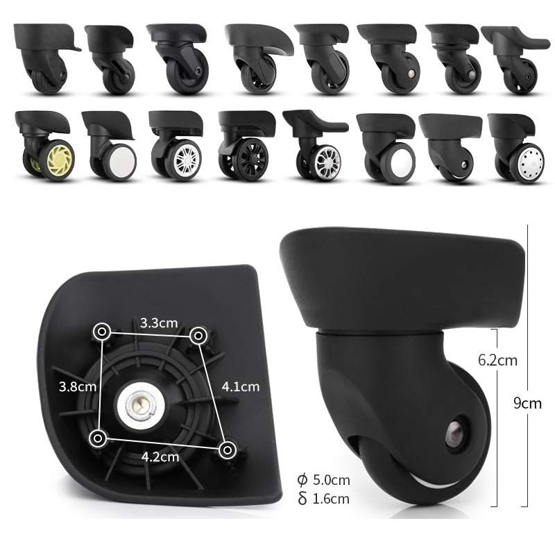 Silent Replacement Luggage Wheels - Roda Bagasi untuk Aksesori Samsonite Pengganti