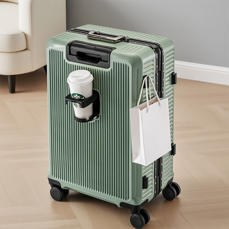 Aluminum Frame Carry On Luggage - Koper Kata Sandi Berbingkai Aluminium Untuk