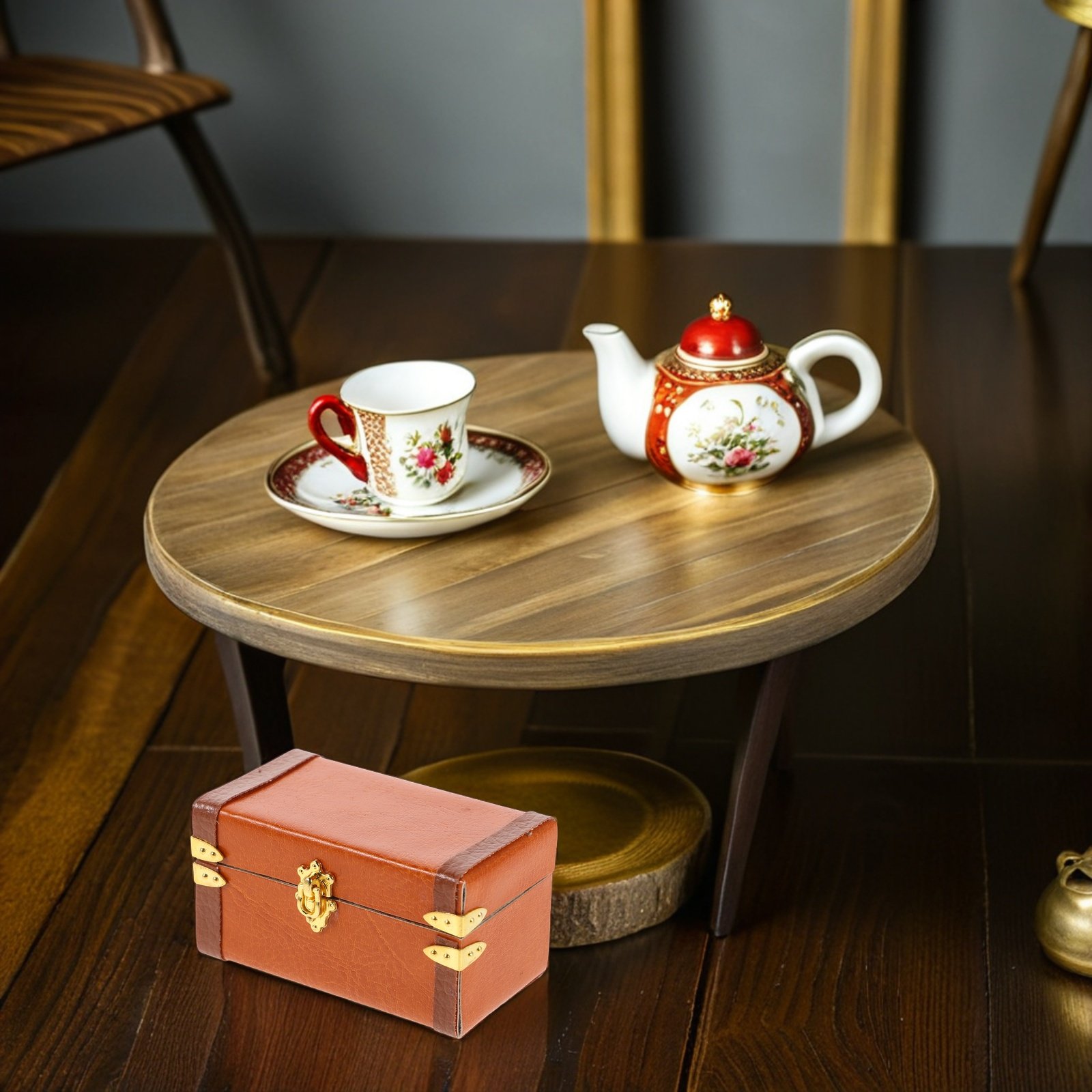 Retro Vintage Trunk Suitcase - Koper Miniatur Bergaya Vintage, Kotak Penyimpanan