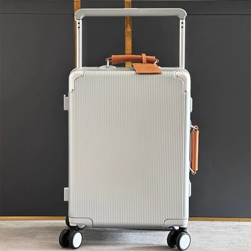 Aluminum Frame Carry On Luggage - Koper dengan Pegangan Lebar, Koper Perjalanan