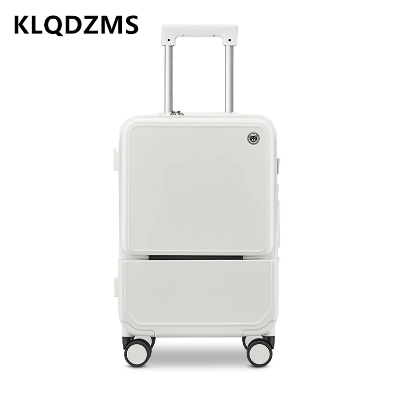 KLQDZMS Koper Bingkai Aluminiu - Front Opening Laptop Luggage 24 Inch ulasan dan harga