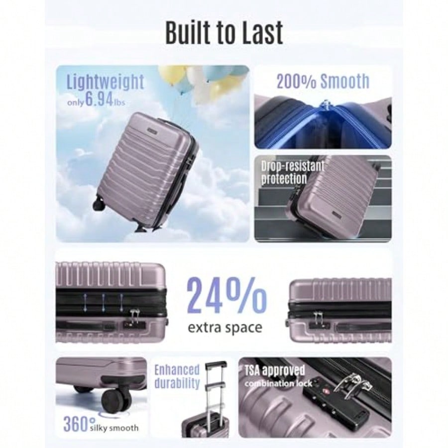 Tas Jinjing yang Dapat Diperlu - Spinner Wheel Rolling Suitcase 20 Inch ulasan dan harga