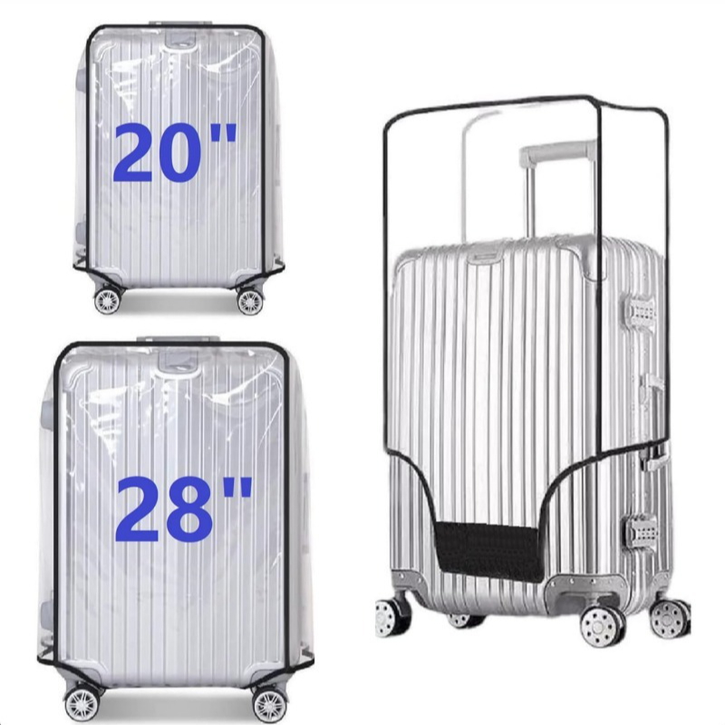 Penutup Koper Roda Anti Air, P - Luggage Protective Cover Transparent ulasan dan harga
