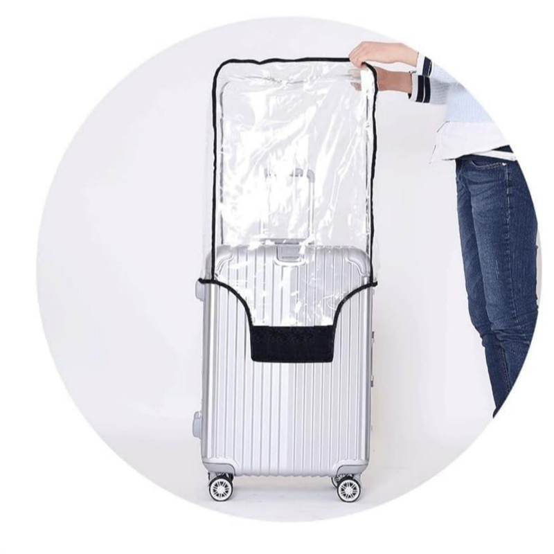 Penutup Koper Roda Anti Air, P - Luggage Protective Cover Transparent ulasan dan harga