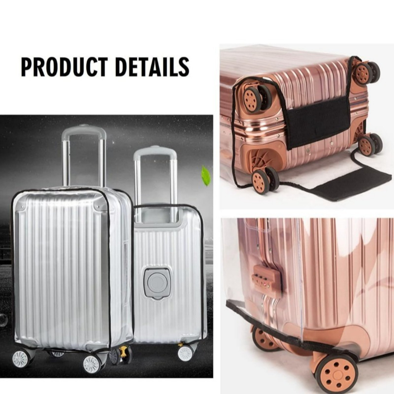 Penutup Koper Roda Anti Air, P - Luggage Protective Cover Transparent ulasan dan harga