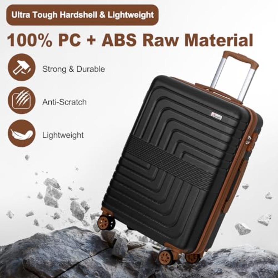 Set Koper 3-Piece yang Dapat D - Expandable Hard Shell Luggage Set ulasan dan harga