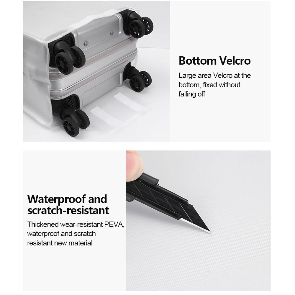 Pelindung Koper Baru Berlapis  - Waterproof Suitcase Cover Protector ulasan dan harga