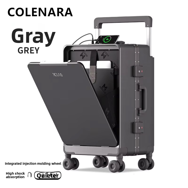 Koper COLENARA ABS+PC Bukaan D - Front Opening Laptop Luggage 24 Inch ulasan dan harga