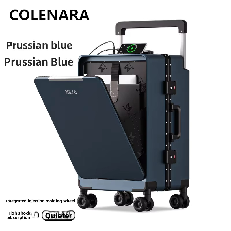 Koper COLENARA ABS+PC Bukaan D - Front Opening Laptop Luggage 24 Inch ulasan dan harga