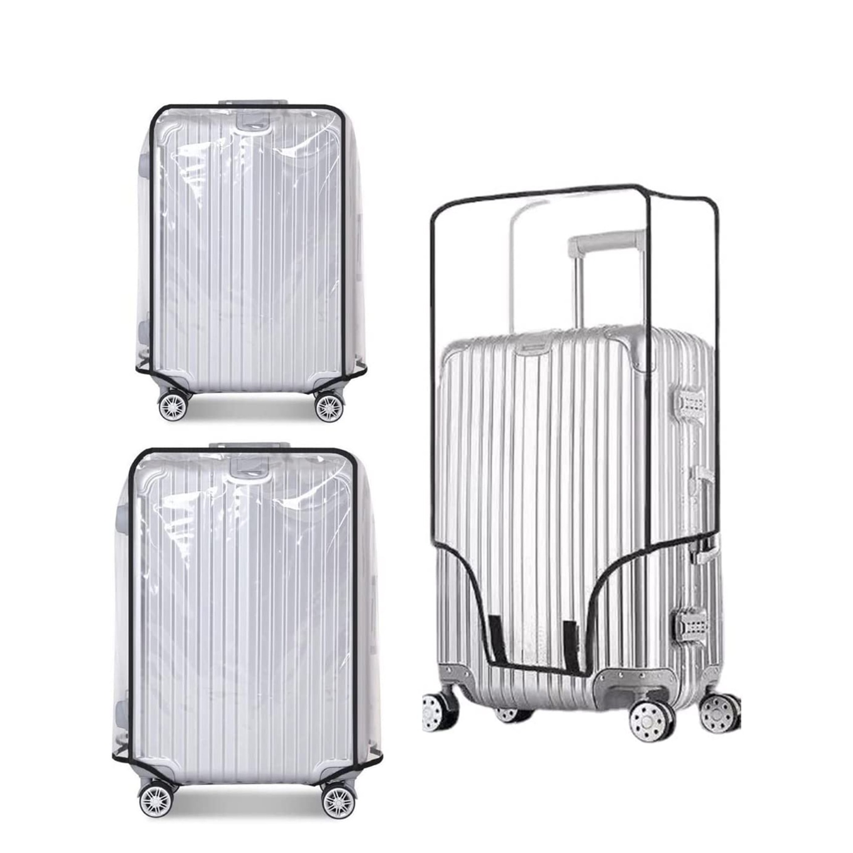 Pelindung Koper Transparan Bar - Waterproof Suitcase Cover Protector ulasan dan harga