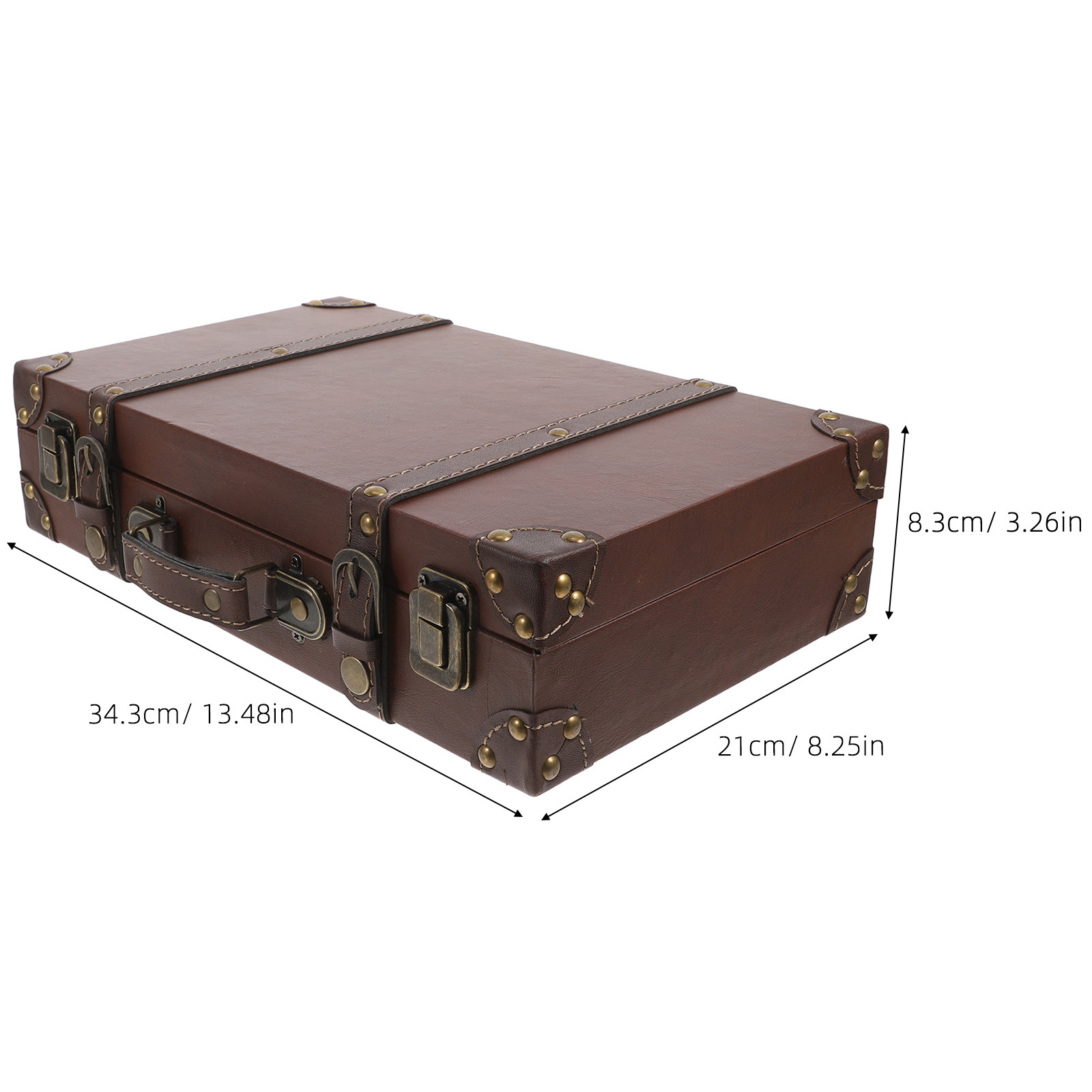 Kotak pajangan berbentuk koper - Retro Vintage Trunk Suitcase ulasan dan harga