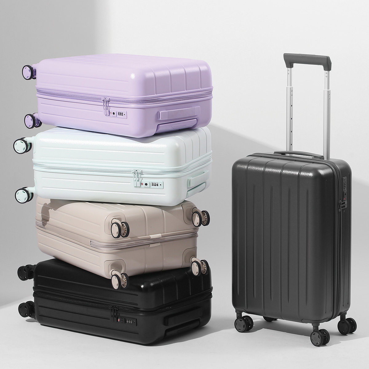 Koper Keras PC 20 Inci dengan  - Spinner Wheel Rolling Suitcase 20 Inch ulasan dan harga