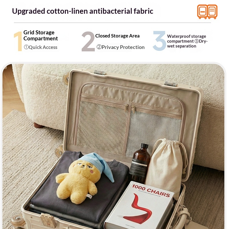 Tas Koper Roda Wanita Terbaru  - Spinner Wheel Rolling Suitcase 20 Inch ulasan dan harga