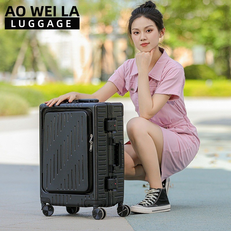 Koper Bisnis Bukaan Depan 20 I - Aluminum Frame Carry On Luggage ulasan dan harga