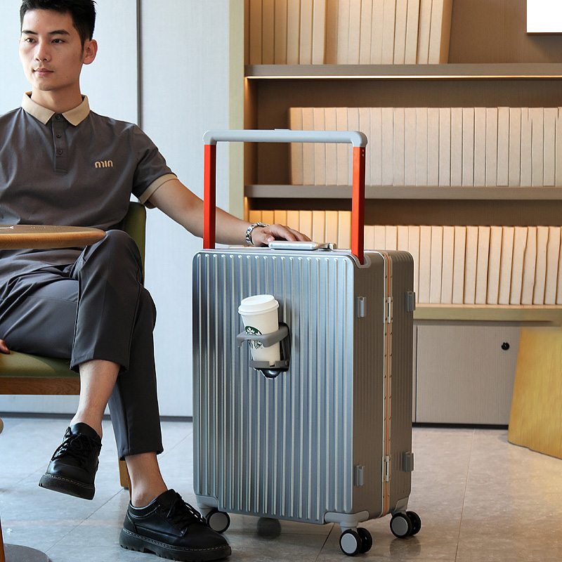 Koper Baru dengan Pegangan Leb - Aluminum Frame Carry On Luggage ulasan dan harga