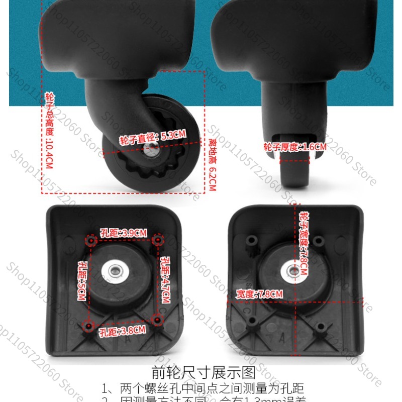 Untuk BW042 #   Roda Pengganti - Silent Replacement Luggage Wheels ulasan dan harga