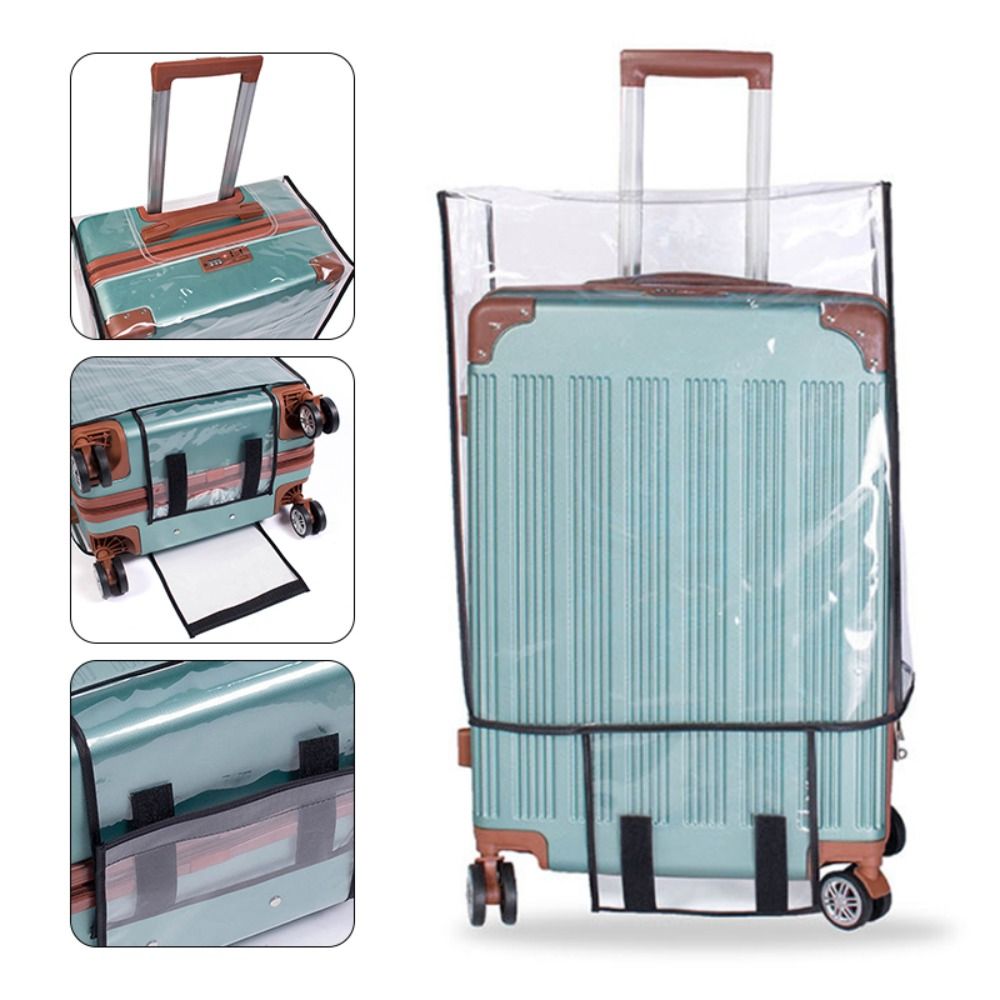 Pelindung koper anti air PVC t - Luggage Protective Cover Transparent ulasan dan harga