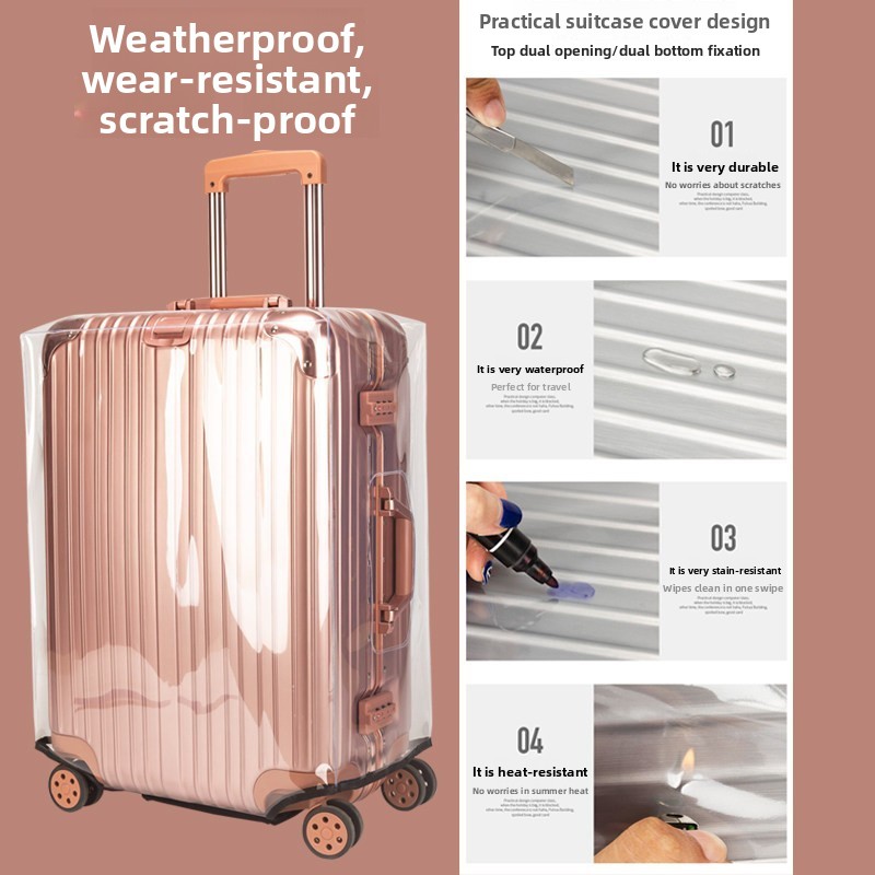 Penutup Pelindung Tebal untuk  - Luggage Protective Cover Transparent ulasan dan harga
